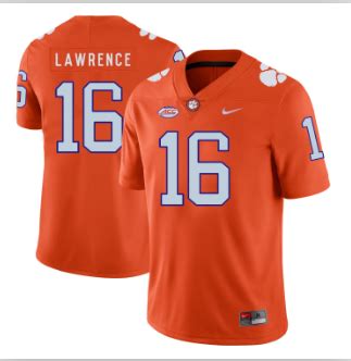 Men's Clemson Tigers #16 Trevor Lawrence Orange Jersey in 2022 ...