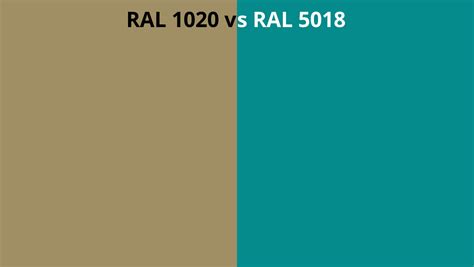 Ral 1020 Vs 5018 Ral Colour Chart Uk