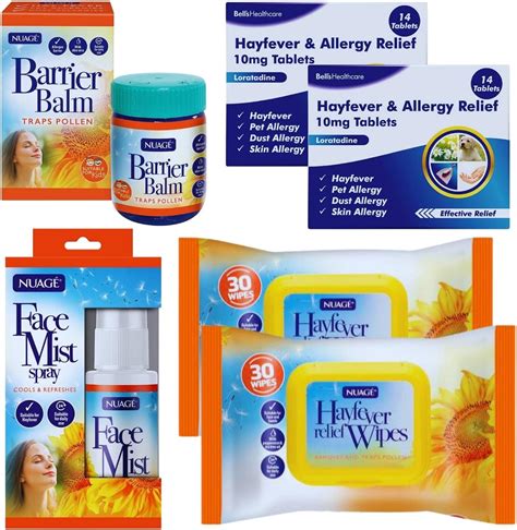 Hayfever Allergy Relief Bundle With 2X Nuage Hayfever Relief 30 Wipes