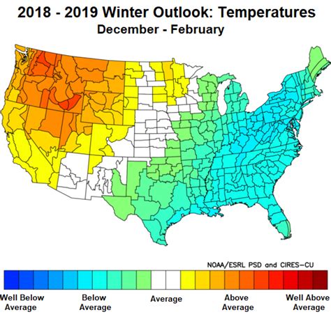 Average Winter Temperature Us Map – Map Vector