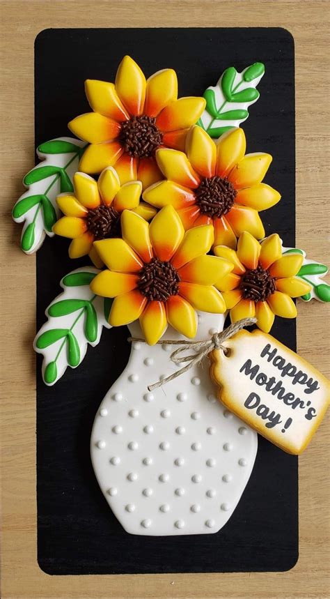 Pin By Heavenly Scent Cookies On Flower Cookies Mother S Day Cookies