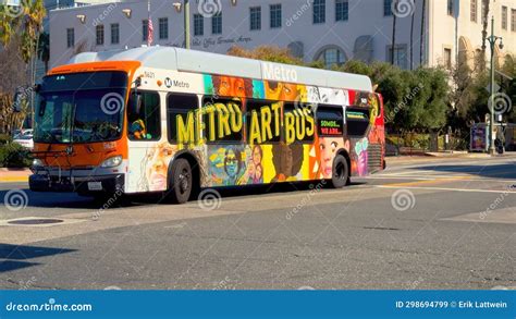 Metro Art Bus Public Transport in Los Angeles - LOS ANGELES, UNITED ...