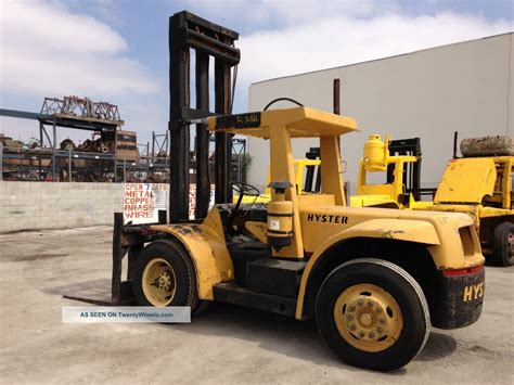 Hyster Forklift 20000 Lb Capacity Diesel Perkins Engine