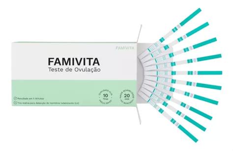 Teste De Fertilidade Famivita 10 Tiras De Lh