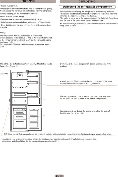 Hoover Integrated Fridge Freezer HBBS 50 UK Instruction Manual Product ...