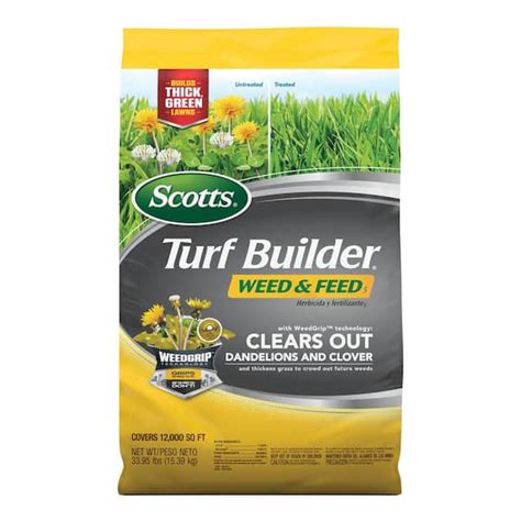 Scotts Turf Builder 3395 Lbs 12000 Sq Ft Weed And Feed5 Weed Killer Plus Lawn Fertilizer