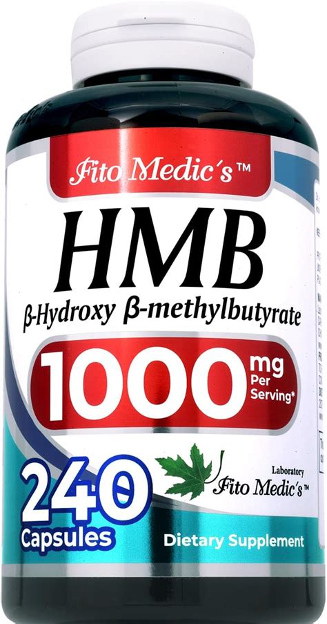 Amazon FITO MEDIC S Lab Hmb 240 Capsules 1000 Mg Hmb