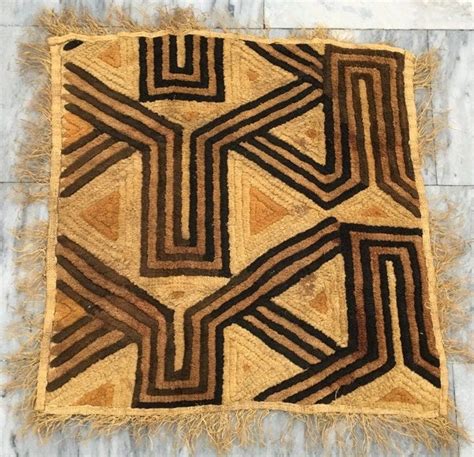 Antique Kuba Cloth African Kuba Cloth DR Congo Raffia Handmade