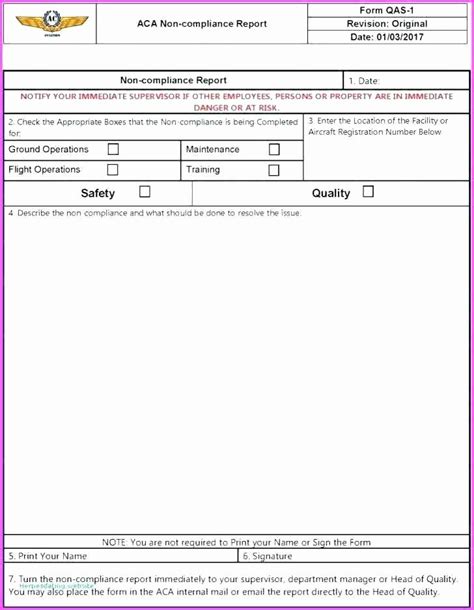 Non Conformance Report Template Best Of Manufacturing Non Conformance