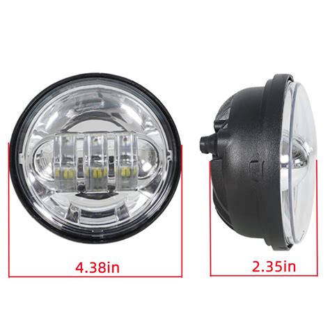 GXYWADY Motorcycle 80W 7 Inch LED Headlight 4 5 Inch Fog Light