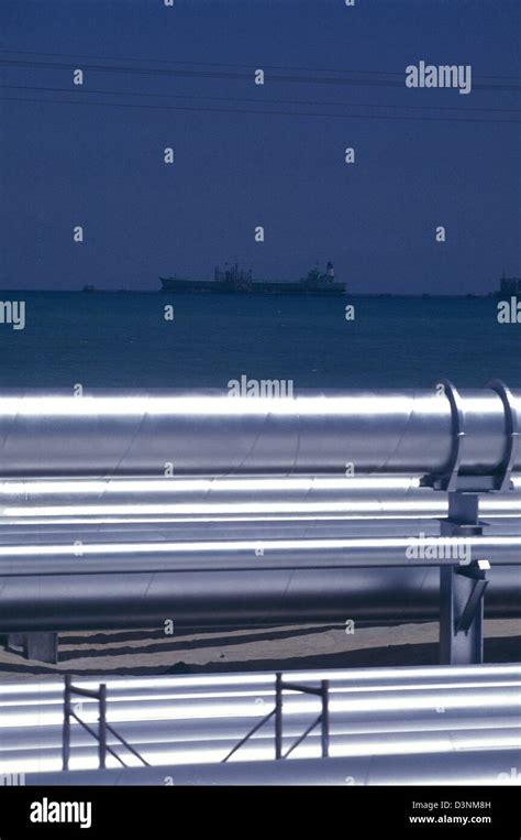 Pipelines Leading To The Oil Exporting Terminal At The Largest Oil