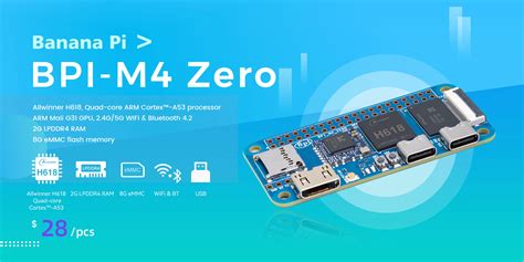 Banana Pi Bpi M Zero Mini Pc Allwinner H Wifi Bt Single Board