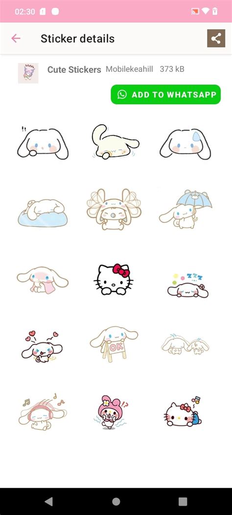 Baixar Cute Sanrio Stickers 3 Android Download Apk Grátis