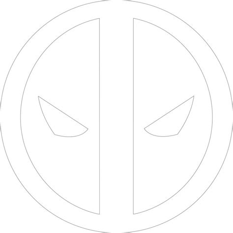 Deadpool Logo 1 Outline By Mr Droy On Deviantart Deadpool Logo