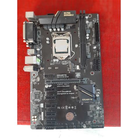 Gigabyte H110 D3A 1151 Ddr4 6gpu Cpu G4600 Shopee Thailand