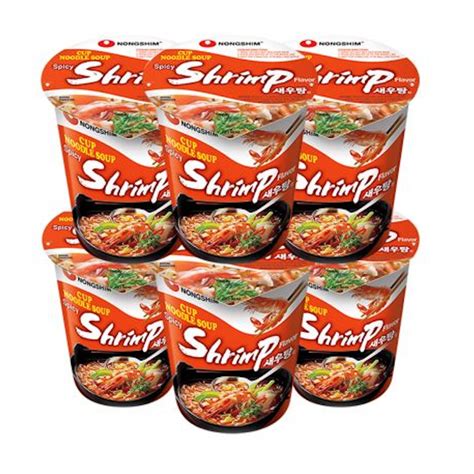 Get Nongshim Noodle Cup Spicy Shrimp Pack Of 6 Delivered Weee Asian