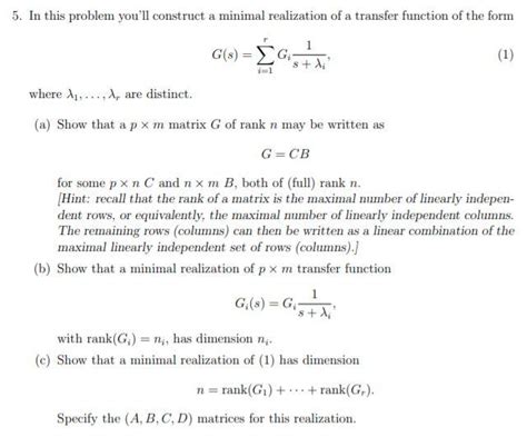 In This Problem You Ll Construct A Minimal Chegg