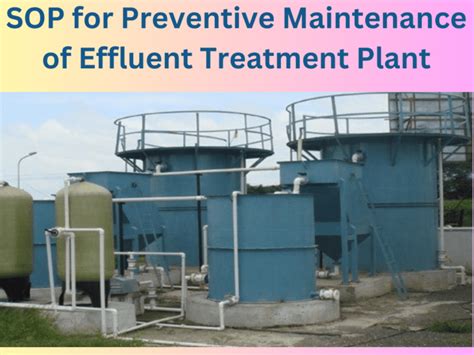 Sop For Preventive Maintenance Of Effluent Treatment Plant En