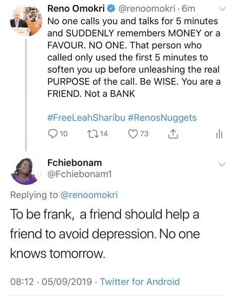 Reno Omokri On Twitter Dear Fchiebonam Any Time Anyone Begins A