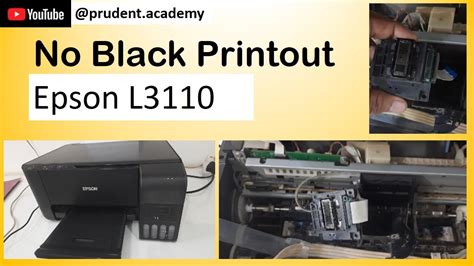 Problem Facing And Solution With Epson Printer And Epson L3110 Printer Black Ink Not Printing