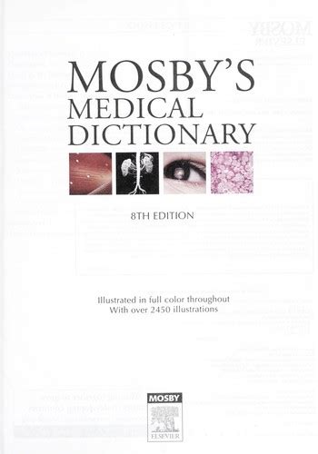 Mosby S Medical Dictionary By Mosby Staff Open Library