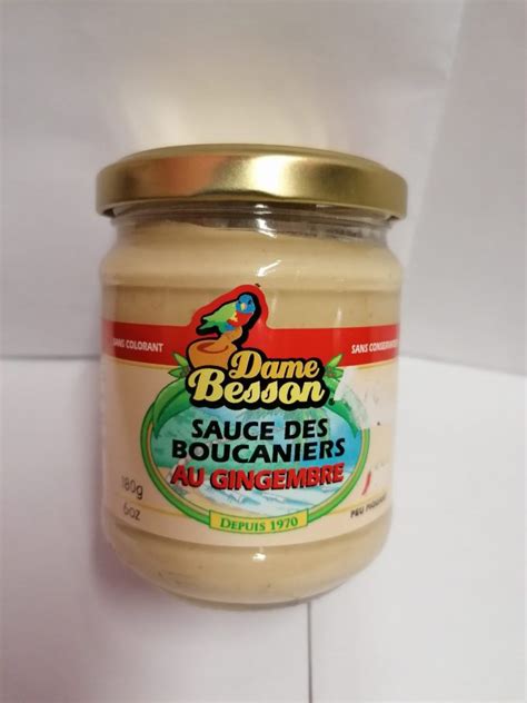 SAUCE BOUCANIERS AU GINGEMBRE 180g Epicerie Gaucher