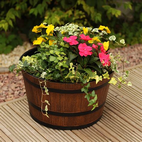 Whiskey Barrel Planters Ideas Icmt Set Making Bar With Whiskey