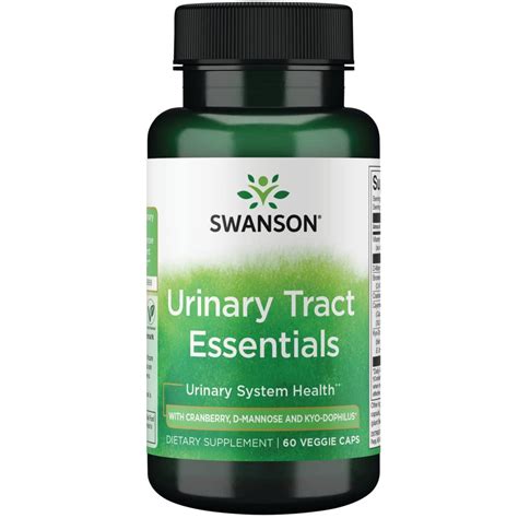 Swanson Urinary Tract Essentials 60 Veg Capsules Natural Uti Support