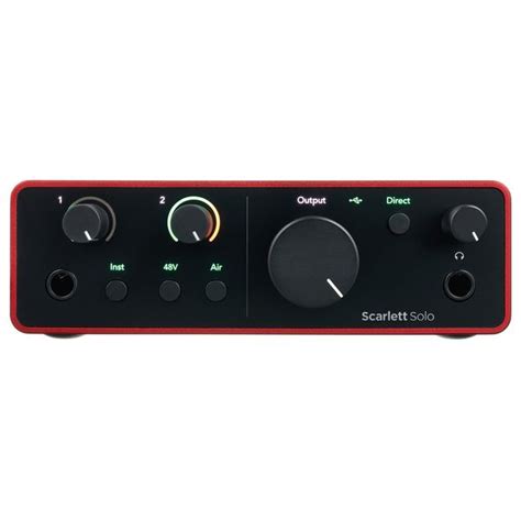 Focusrite Scarlett Solo Th Gen Thomann United Kingdom