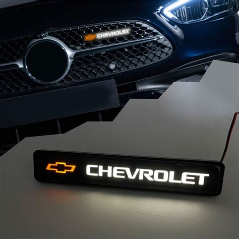 Pegatina Para Coche Campana Frontal Emblema De Rejilla Insignia Led