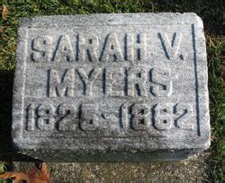 Sarah V Vertrees Myers 1825 1862 Memorial Find A Grave