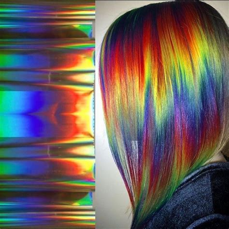 Incredibly Mesmerizing Holographic Hair Trend Is Here Holographic Hair Rainbow Hair Color