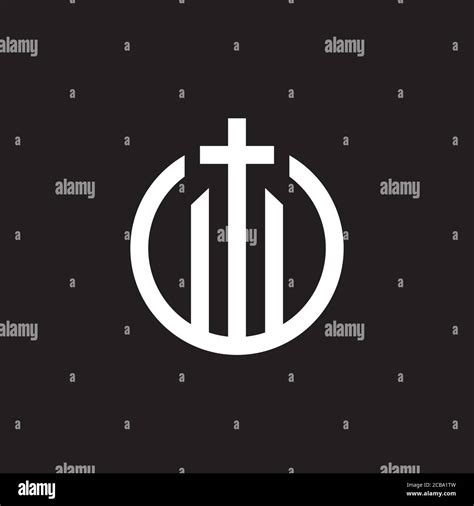 Church vector icons of religious christianity signs and symbols Stock ...