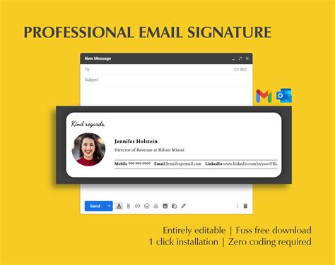 Best Email Signatures Email Signature Designs Email Signature Logo Professional Email