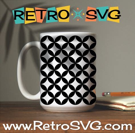 Mid Century Modern Pattern Svg Cricut Cut Files Laser Etsy