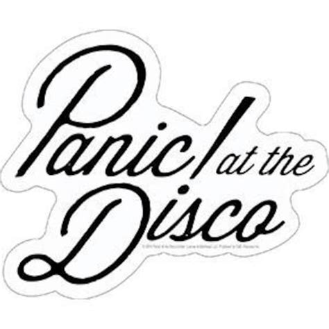 Panic At The Disco Logo Sticker Decal Rock Band Craft Etsy