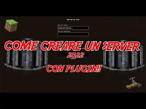 Come Creare Un Server Minecraft Con Plugin Youtube