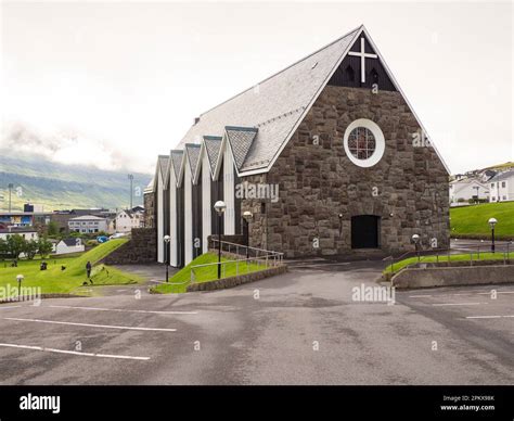 Klaksvik, Faroe Islands - July, 2021: Christian's Lutheran Church with ...