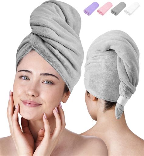 Amazon Luxe Beauty Microfiber Hair Towel Wrap Absorbent