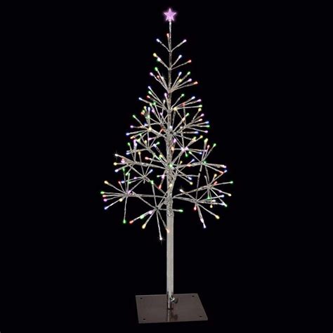 Celebrations Platinum LED Multi Shimmering Tree 4 5 Ft Etsy