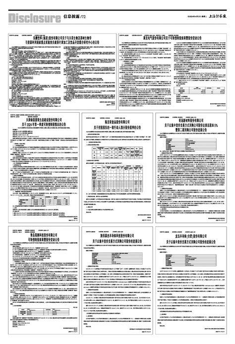 2024年04月02日 第72版：信息披露 上海证券报