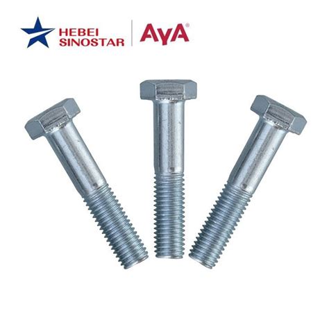 China Half Thread Hex Bolts Manufacturers Suppliers Factory Direct