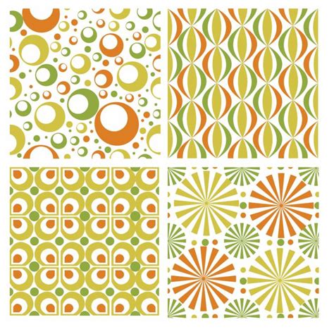 Seamless retro patterns (133238) Free AI, EPS Download / 4 Vector