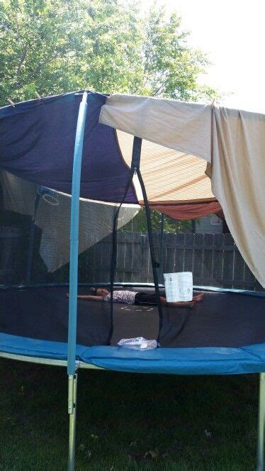 How To Make A Tent On A Trampoline Enter Mothering