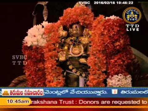 Svbc Ttd Sri Padmavathi Ammavari Kalyanotsavam Tiruchanoor