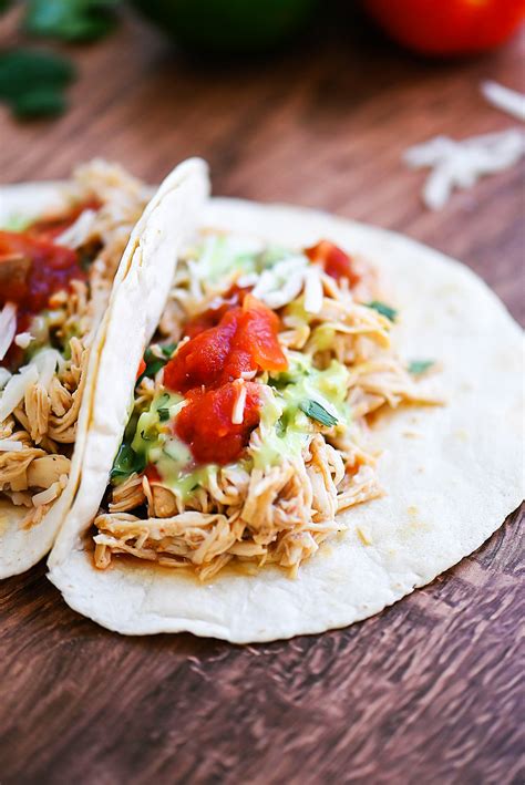 Slow Cooker Chicken Tacos Life In The Lofthouse