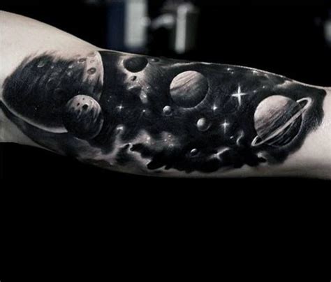 75 Universe Tattoo Designs For Men Matter And Space Universe Tattoo