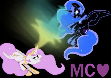 Celestia VS Nightmare moon by Melody-Cookies on DeviantArt