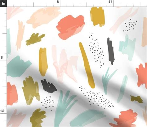 Colorful Fabrics Digitally Printed By Spoonflower Abstract 01