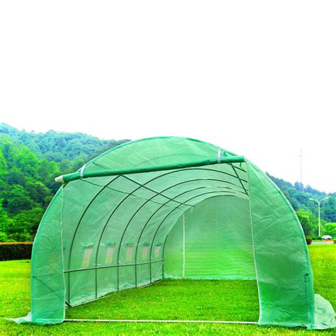 6m X 3m Fully Galvanised Steel Polytunnel Frame Greenhouse Pollytunnel